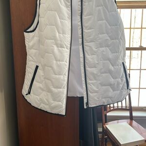 Asics Women's White Quilted Vest